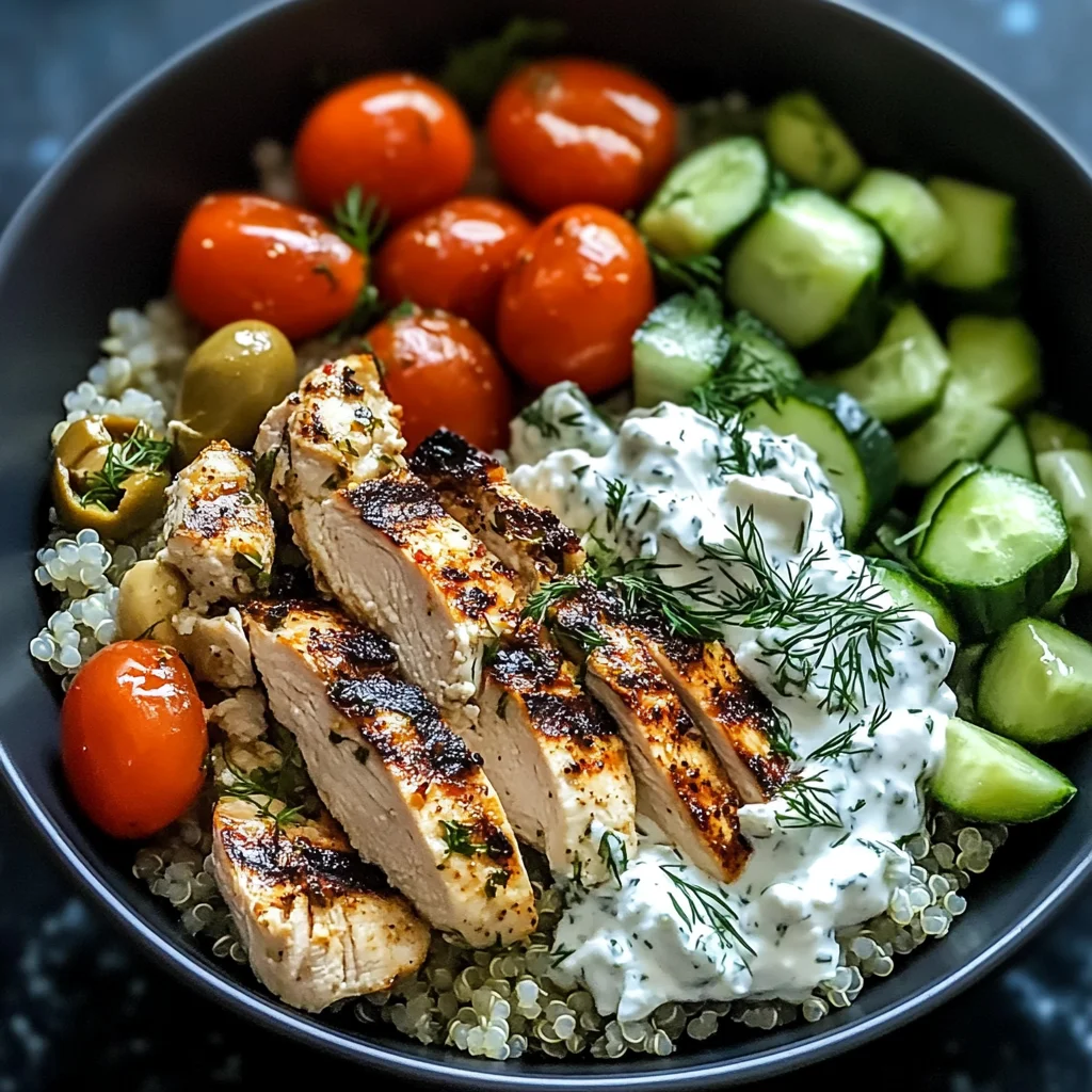 Chicken Tzatziki Bowls