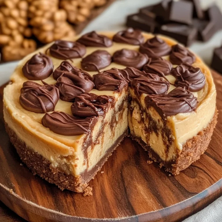 Chocolate Peanut Butter Swirl Cheesecake