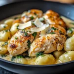 Creamy Garlic Chicken Gnocchi Skillet