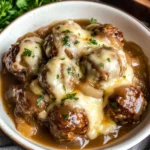 Crock Pot French Onion Meatballs