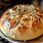 Easy Roasted Garlic Rosemary Artisan Bread – The Best Homemade Loaf