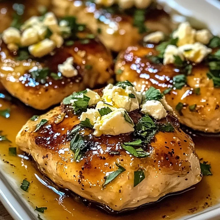 Hot Honey Feta Chicken Dish: A Deliciously Spicy and Savory Recipe