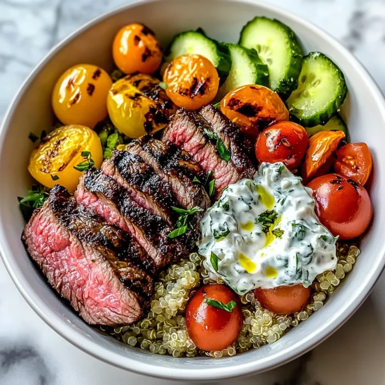 Mediterranean Steak Bowl Recipe