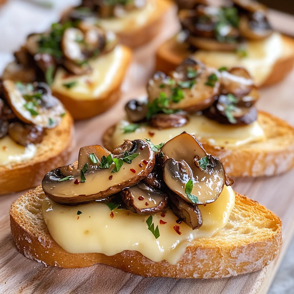 Mushroom & Brie Crostini
