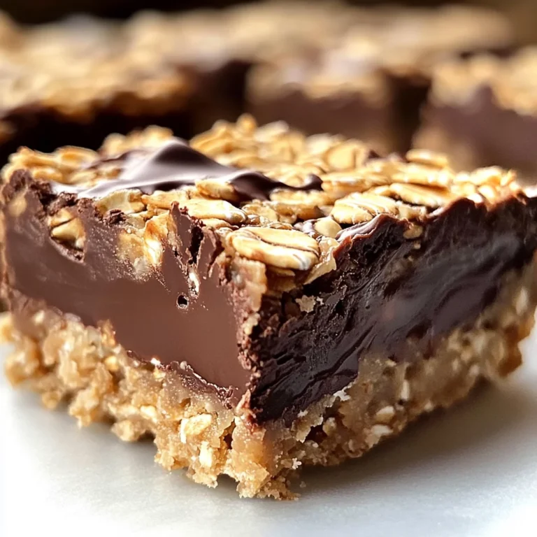 No Bake Chocolate Oatmeal Bars