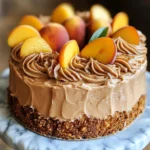 Peach Cake with Brown Sugar Frosting