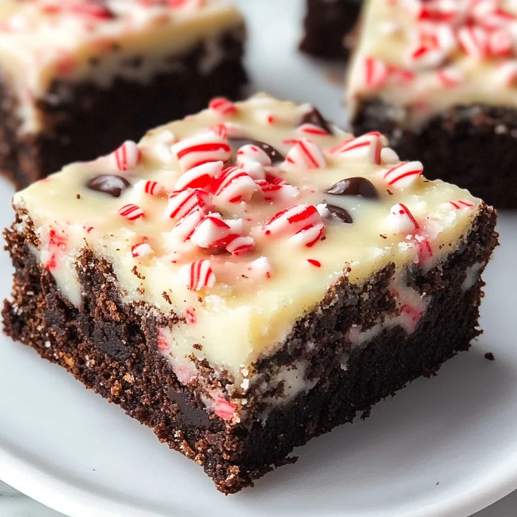 Peppermint Bark Brownies