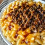 Pulled beef Mac and Cheese