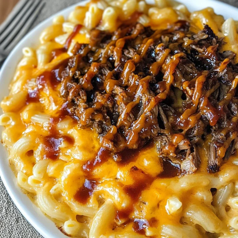 Pulled beef Mac and Cheese