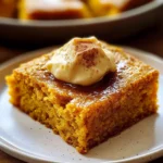 Pumpkin Cornbread with Cinnamon Honey Butter