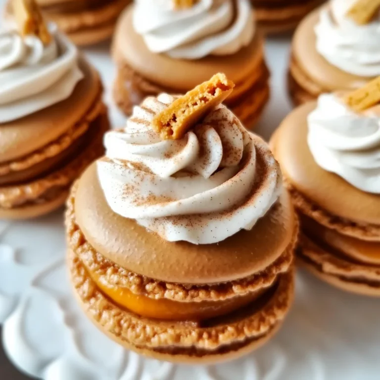 Pumpkin Pie Macarons