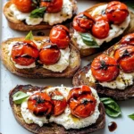 Ricotta Bruschetta with Roasted Tomatoes