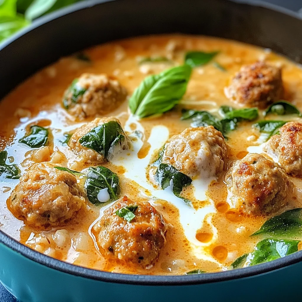 Savor the Comfort: Creamy Italian Meatball Soup to Warm Your Soul