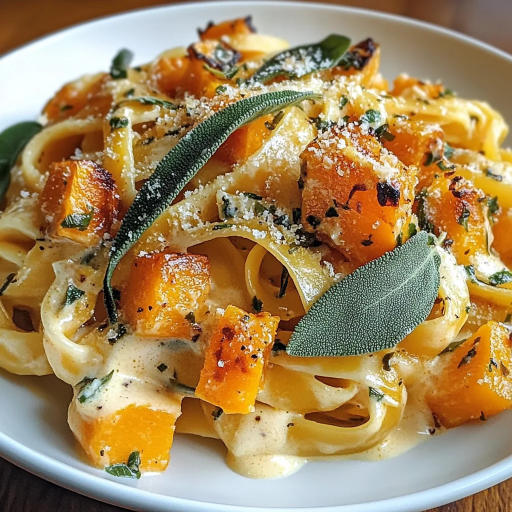 Savory Butternut Squash & Sage Pasta