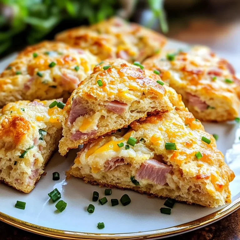 Savory Ham & Cheese Scones