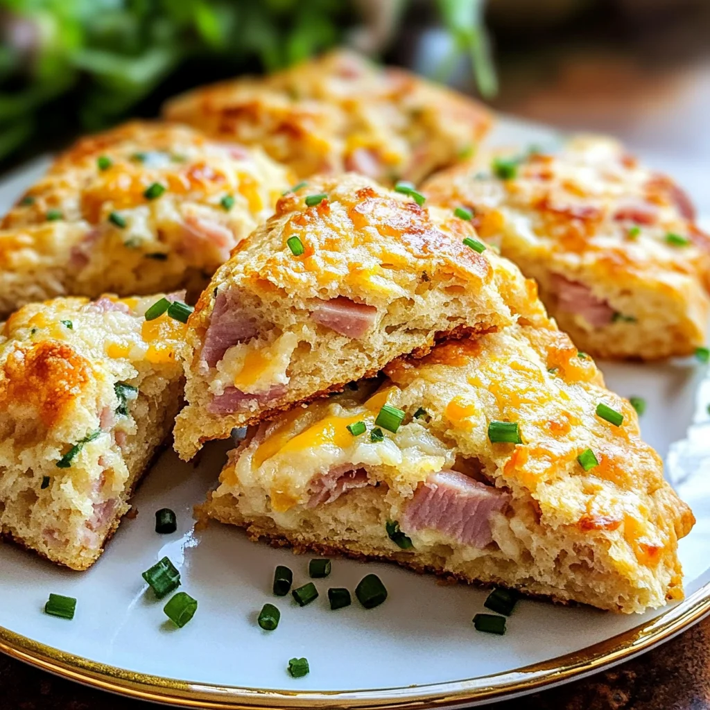 Savory Ham & Cheese Scones