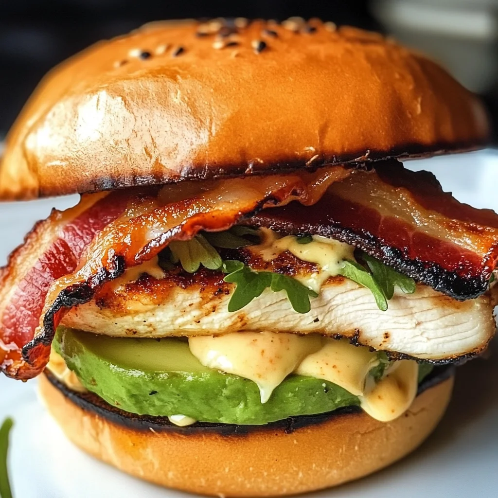 Spicy Grilled Chicken Avocado Sandwich
