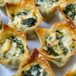 Spinach and Artichoke Wonton Cups