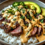 Steak Queso Rice