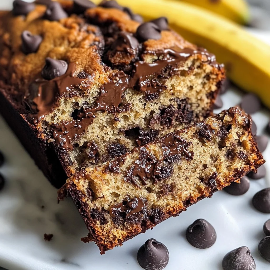 Super Moist Chocolate Chip Banana Bread Recipe
