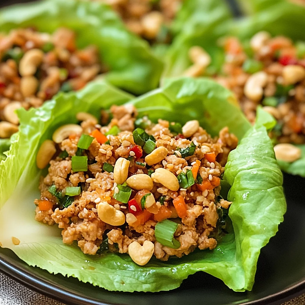 Thai Chicken Lettuce Wraps
