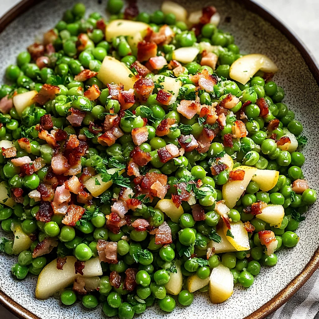 Thanksgiving Peas (with Pear and Pancetta)