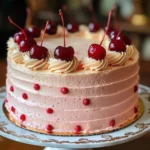 Vintage Maraschino Cherry Cake