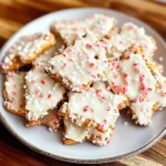 White Chocolate Peppermint Pretzel Crisps