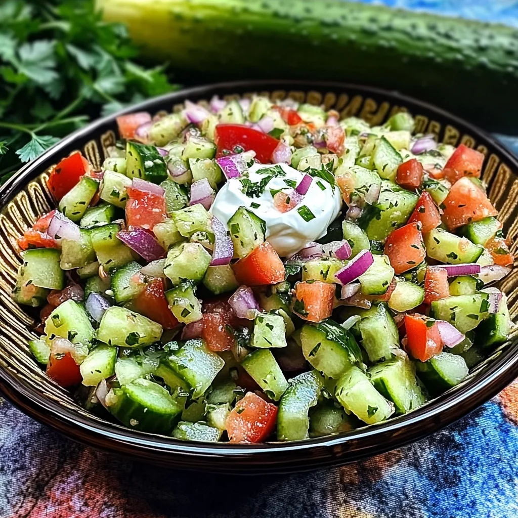 crisp cucumber salsa